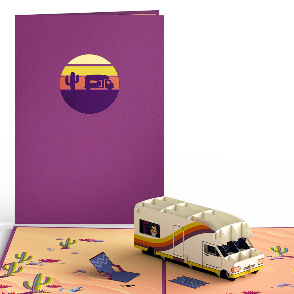 Retro Camper Pop-Up Card