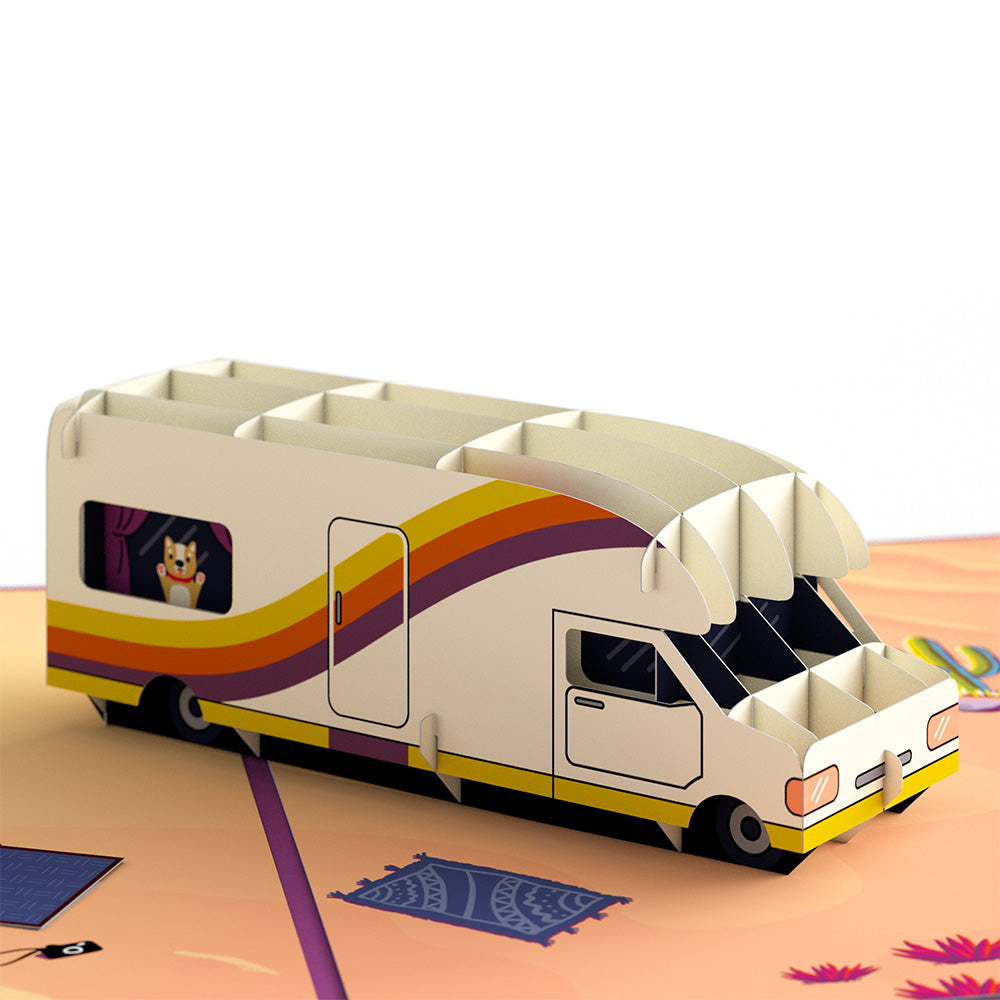Retro Camper Pop-Up Card