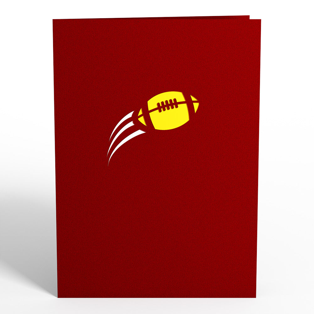 Football Touchdown Pop-Up Card