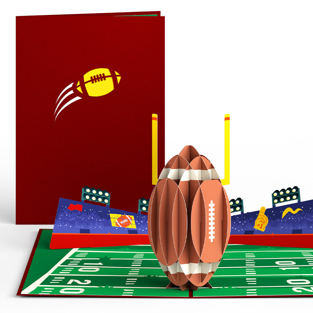 Football Touchdown Pop-Up Card