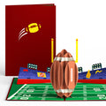 Football Touchdown Pop-Up Card