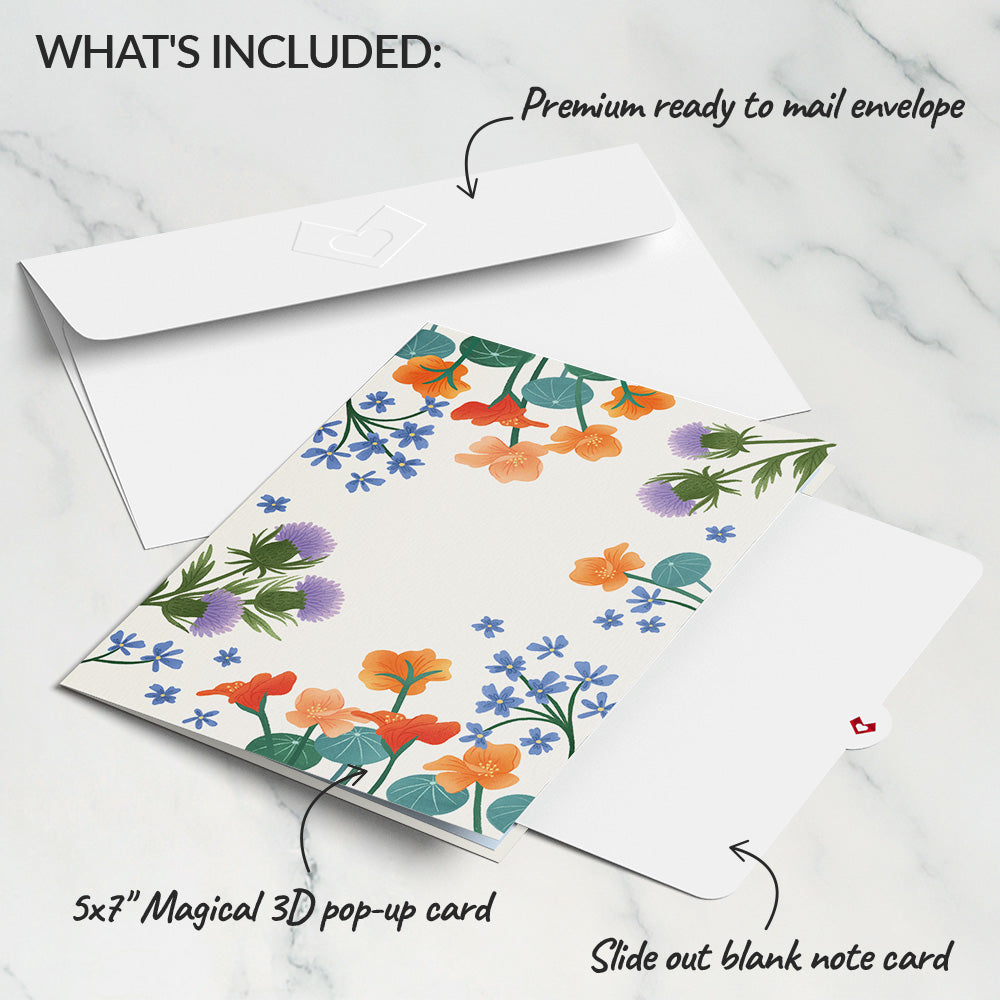 Bouquet of Happiness Pop-Up Card