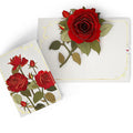 Elegant Red Rose Pop-Up Card