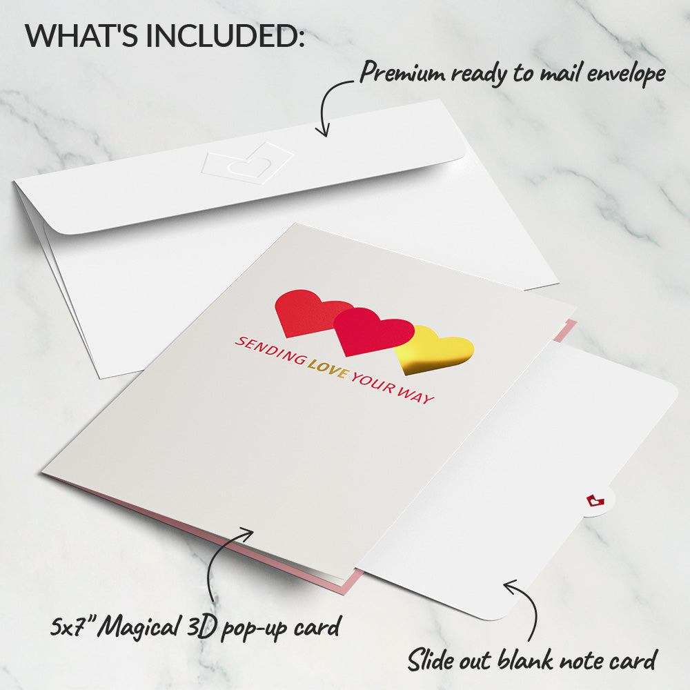 Sending Love Pop-Up Card