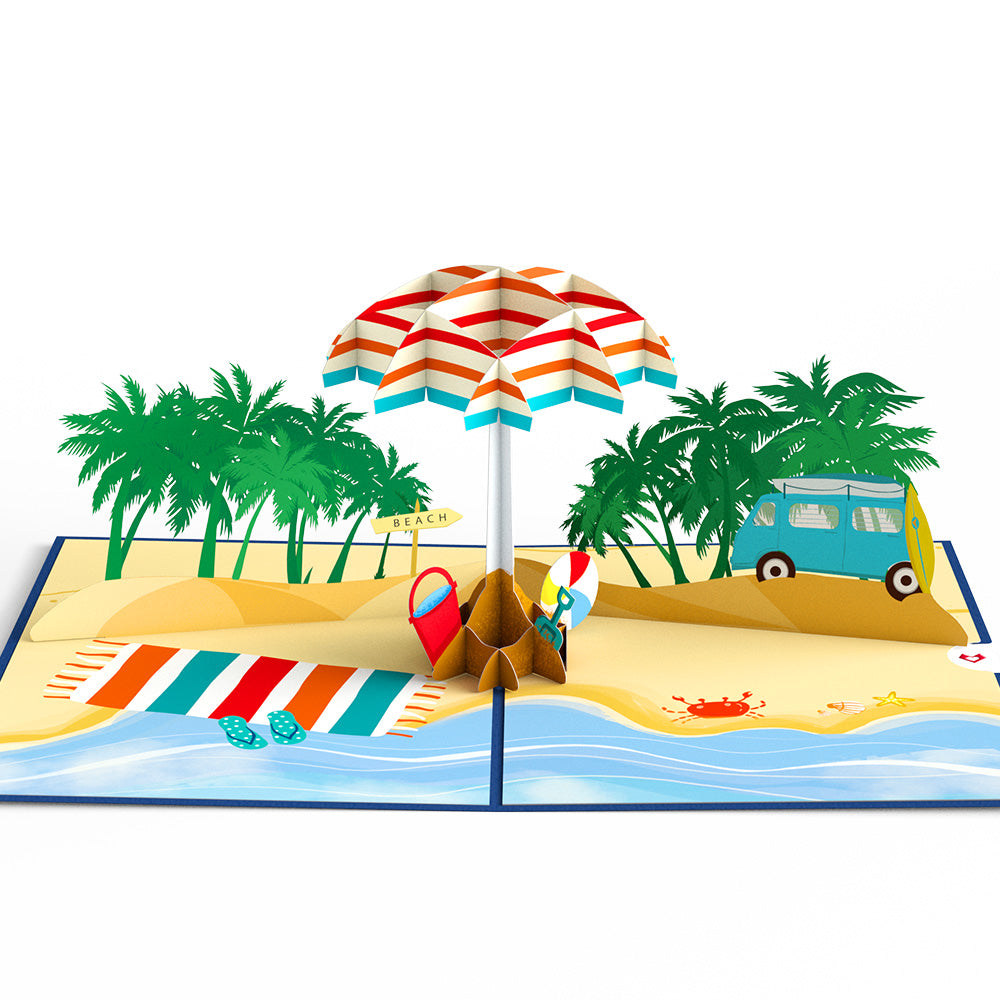 Sandy Shores Pop-Up Card