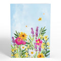 Vibrant Garden Blooms Pop-Up Card