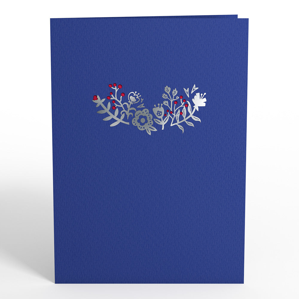 Whimsical Winter Foxes Pop-Up Card