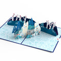 Whimsical Winter Foxes Pop-Up Card