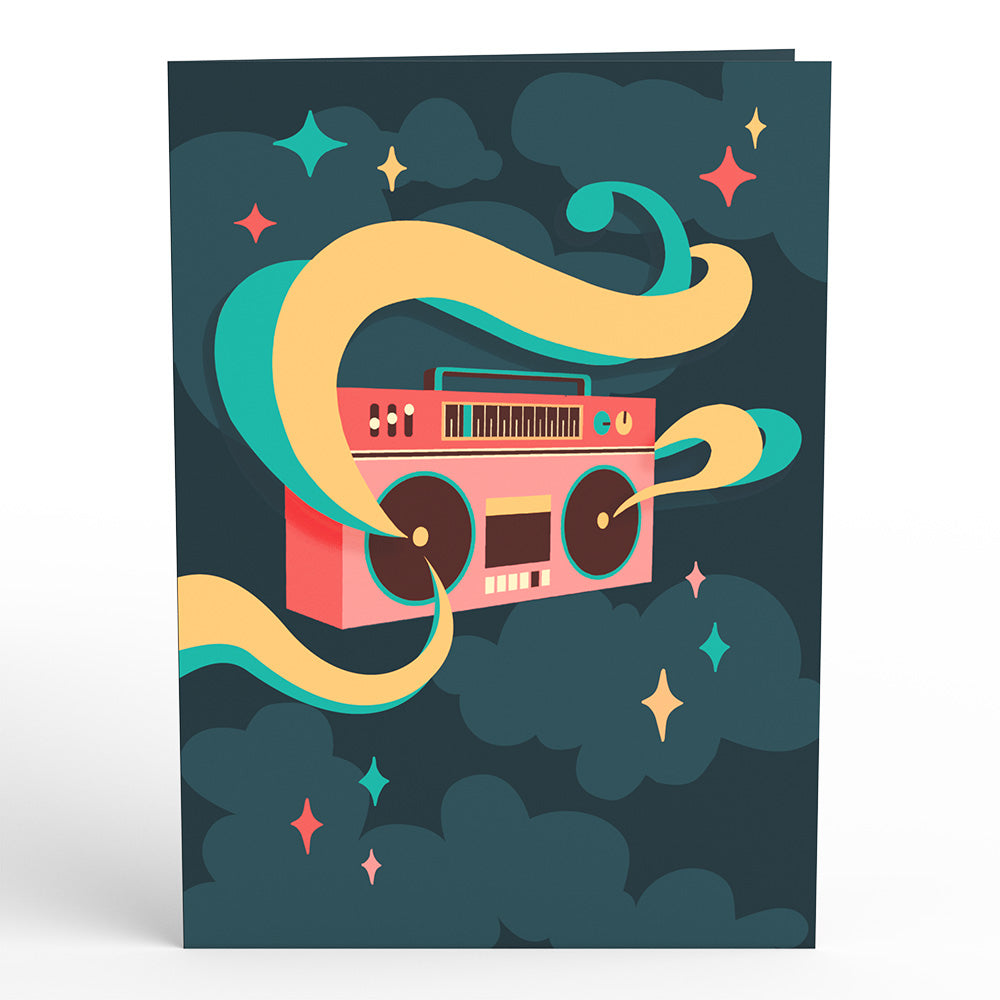 Retro Mixtape Pop-Up Card