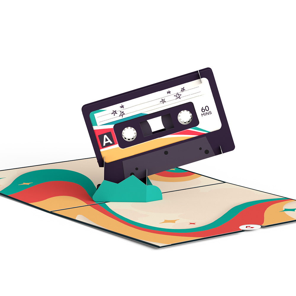 Retro Mixtape Pop-Up Card