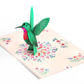 Whimsical Hummingbird Pop-Up Card