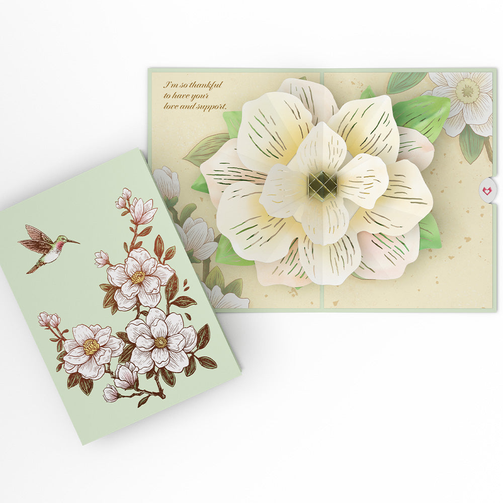 Blooming Magnolia Pop-Up Card