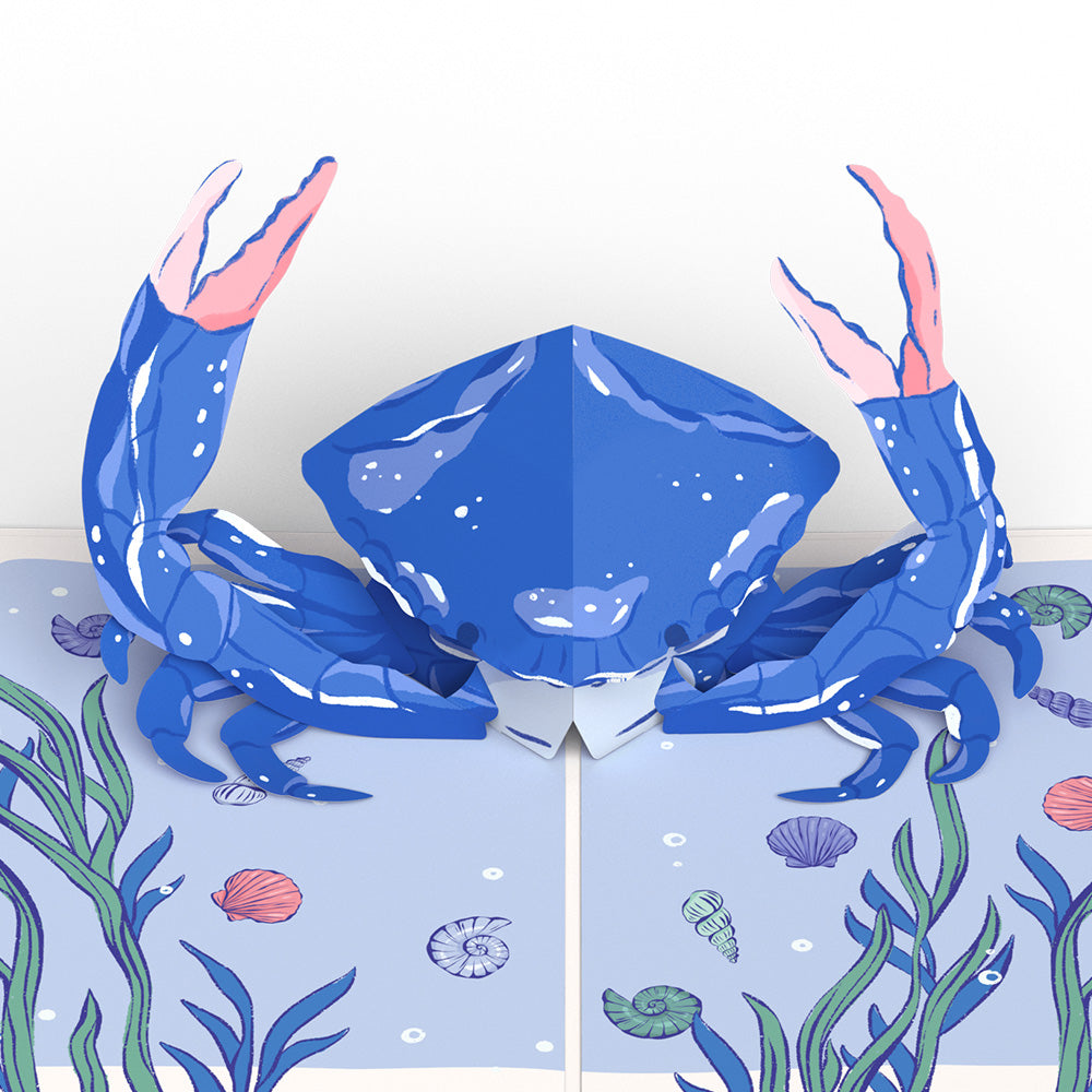 Blue Crab Pop-Up Card