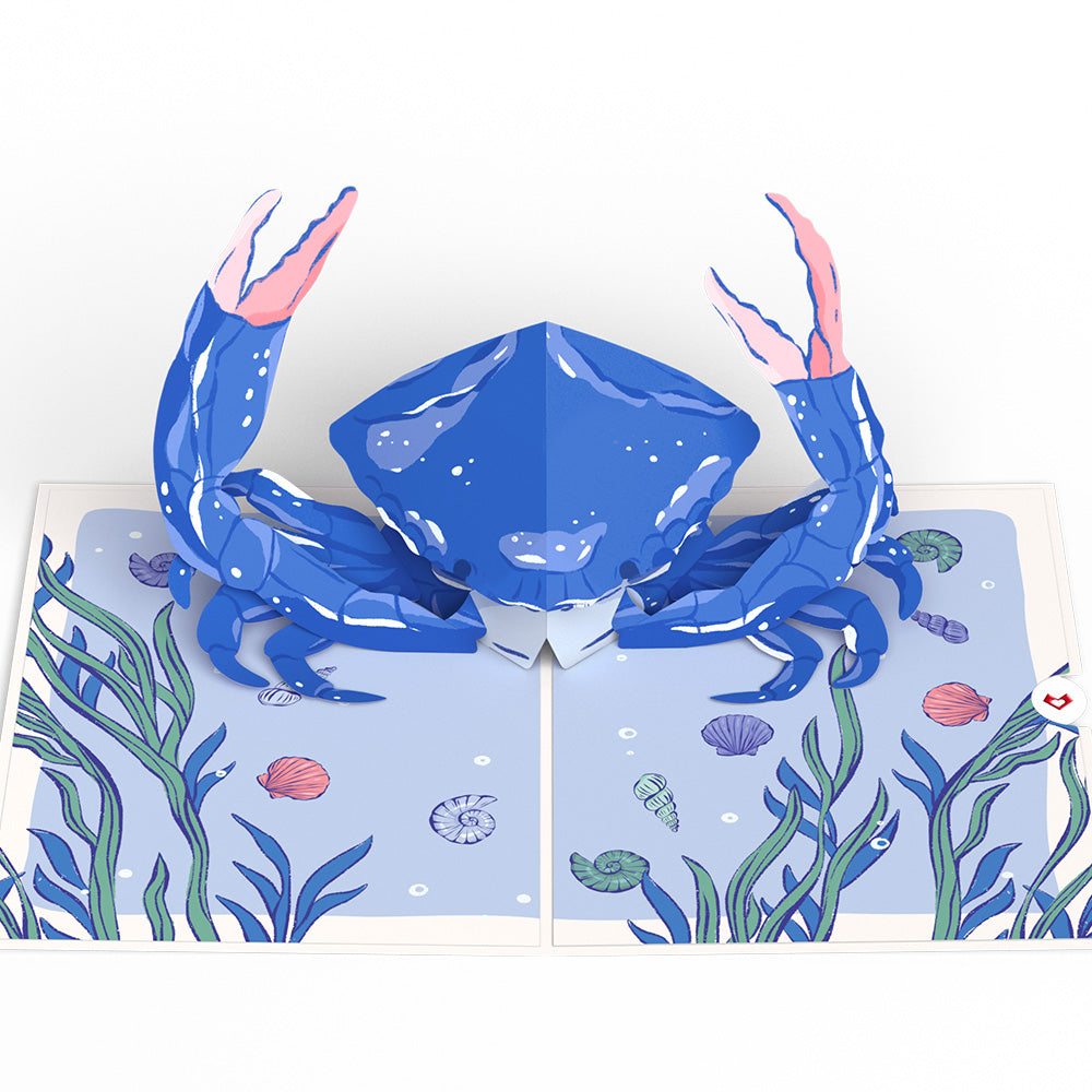 Blue Crab Pop-Up Card