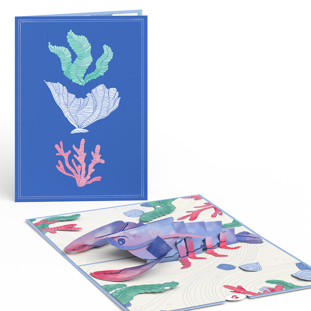 Vibrant Lobster Pop-Up Card