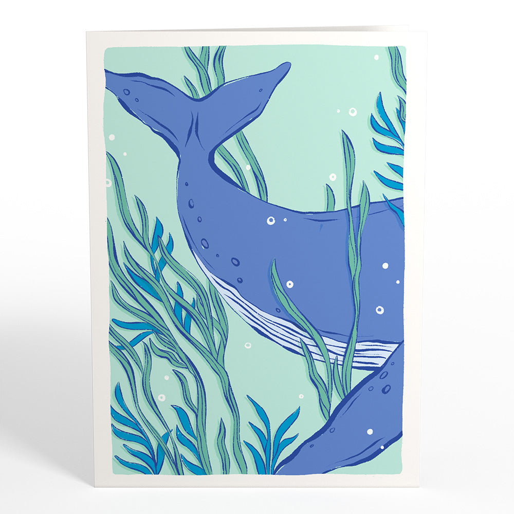 Whale Beneath the Waves Pop-Up Card