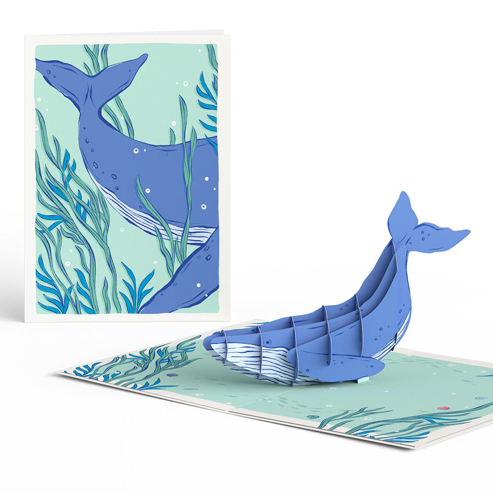 Whale Beneath the Waves Pop-Up Card