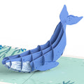 Whale Beneath the Waves Pop-Up Card