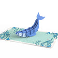 Whale Beneath the Waves Pop-Up Card