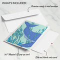 Whale Beneath the Waves Pop-Up Card