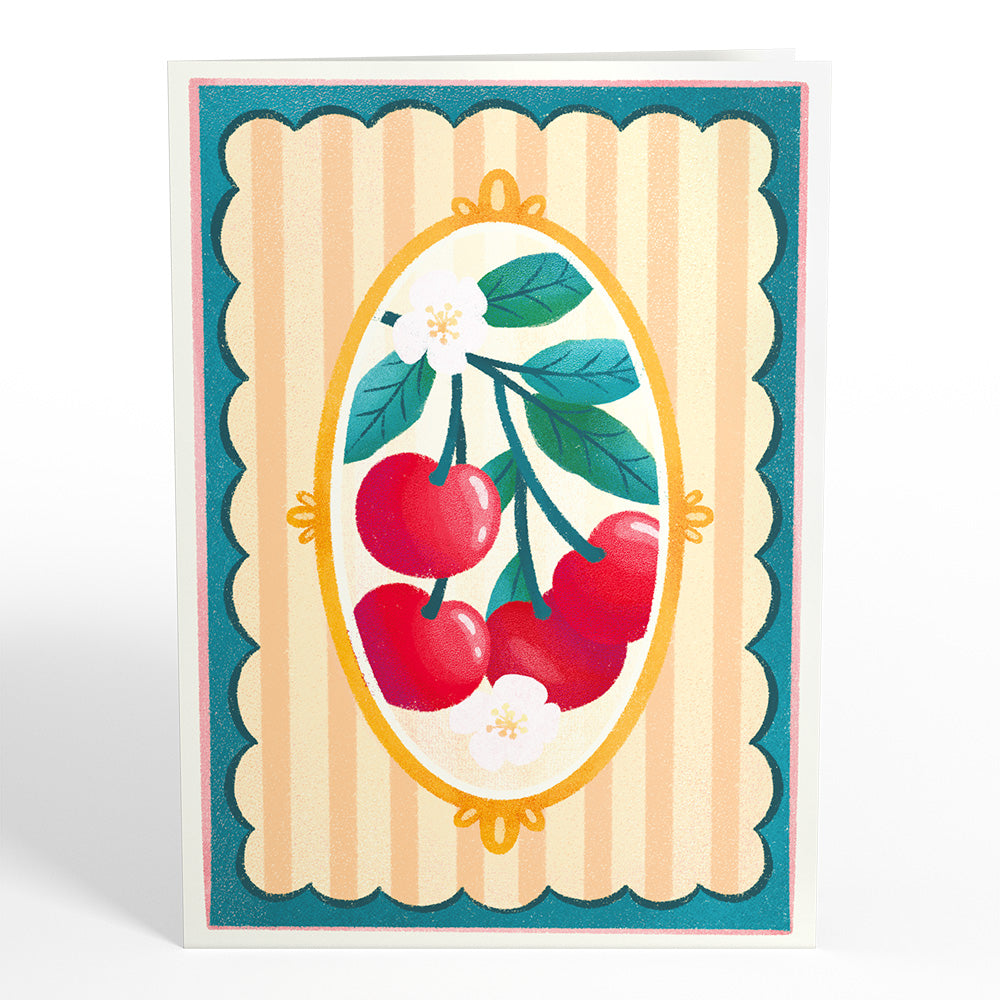 Fresh-Picked Cherries Pop-Up Card