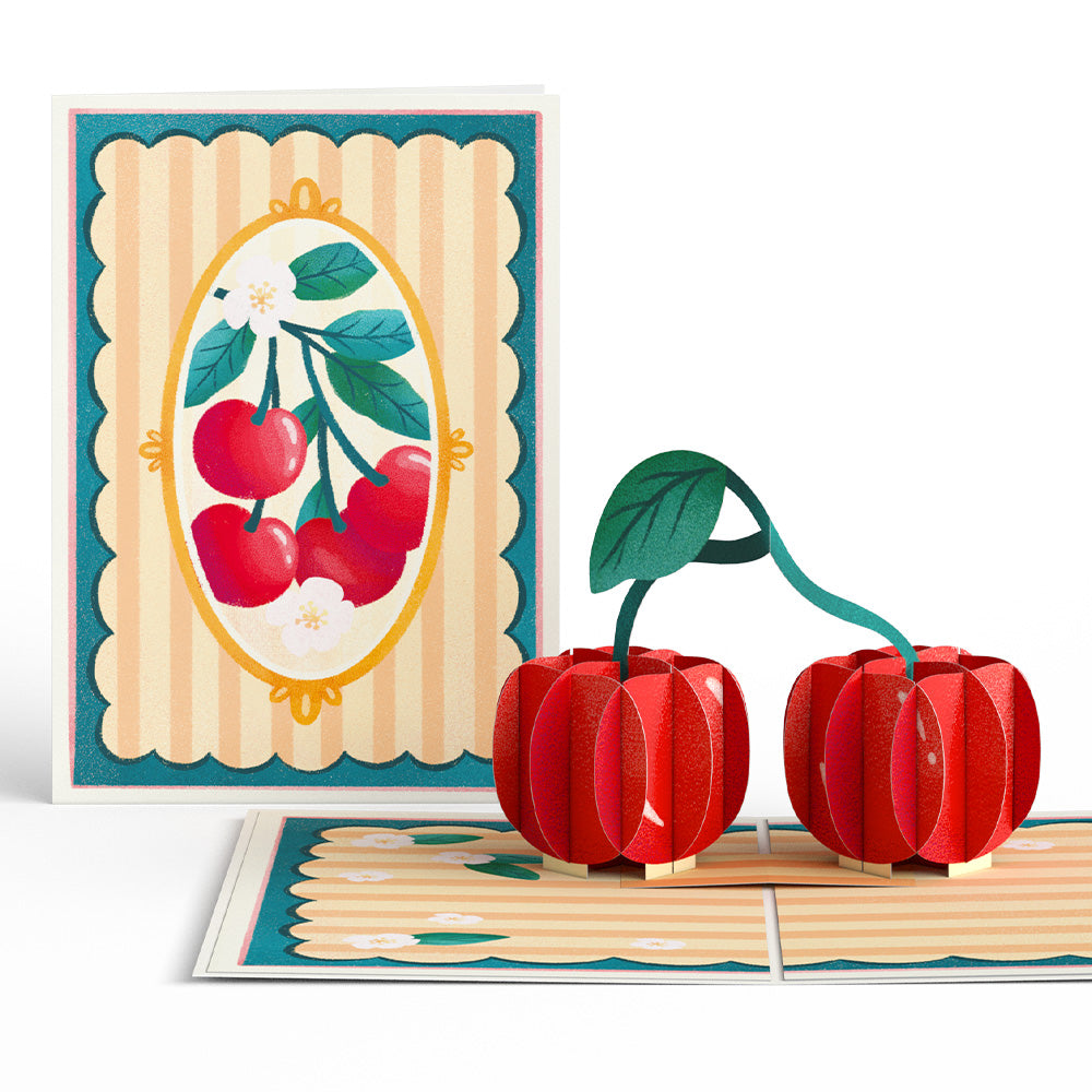 Fresh-Picked Cherries Pop-Up Card