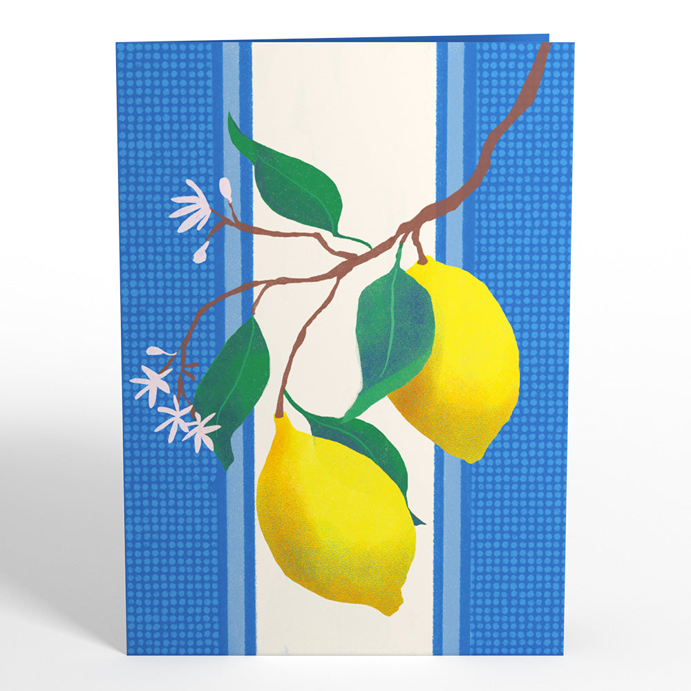 Mediterranean Lemons Pop-Up Card