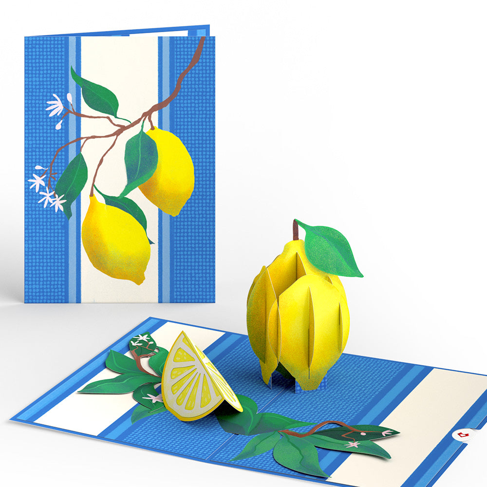 Mediterranean Lemons Pop-Up Card
