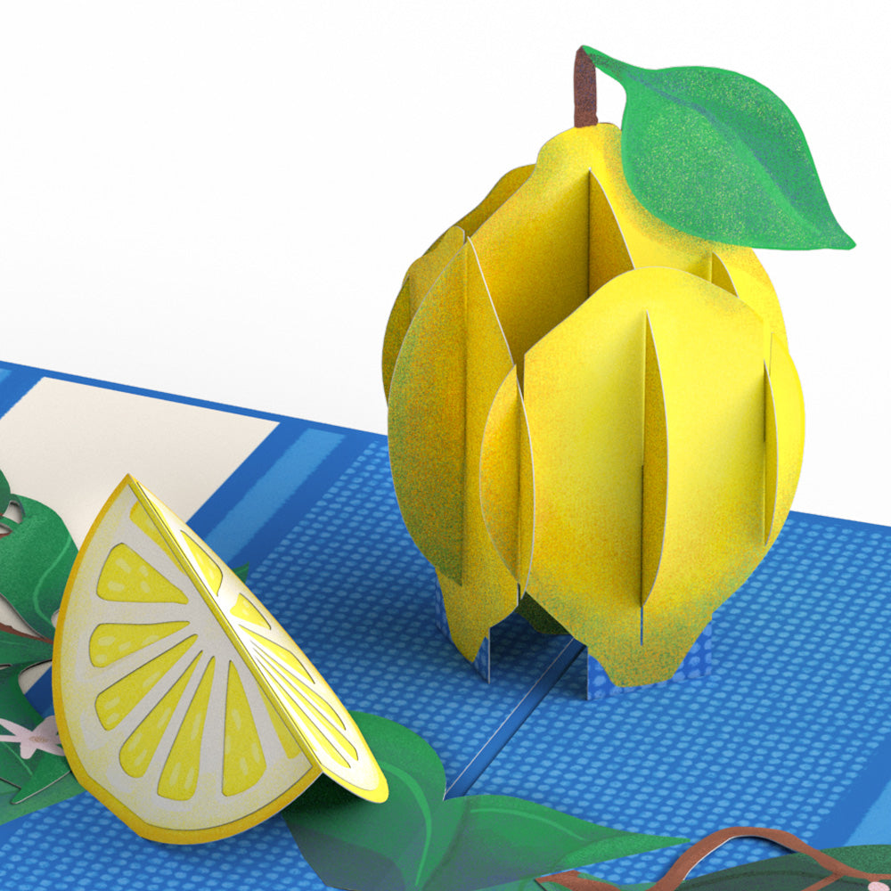 Mediterranean Lemons Pop-Up Card