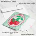 Sweet Strawberry Patch Pop-Up Card