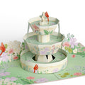 Cardinals in the Garden Pop-Up Card