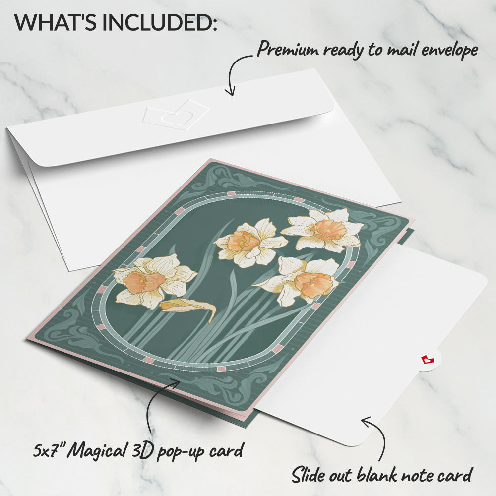 Daffodils in Bloom Pop-Up Card