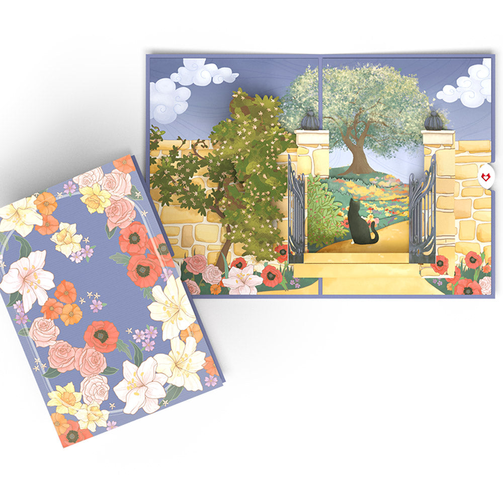 Through the Garden Gate Pop-Up Card