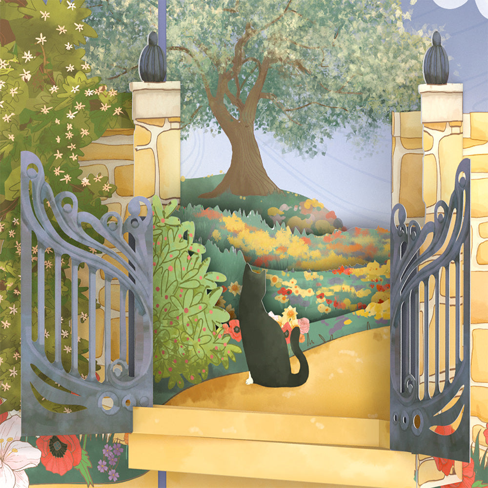 Through the Garden Gate Pop-Up Card