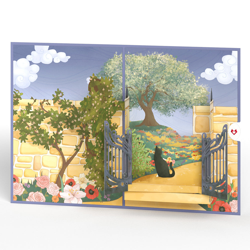 Through the Garden Gate Pop-Up Card