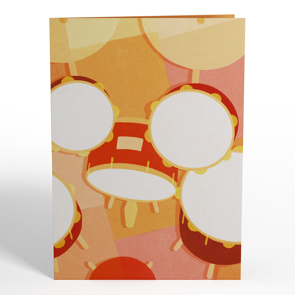 Drum Kit Pop-Up Card