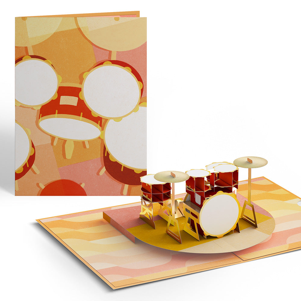 Drum Kit Pop-Up Card
