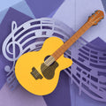 Acoustic Guitar Pop-Up Card