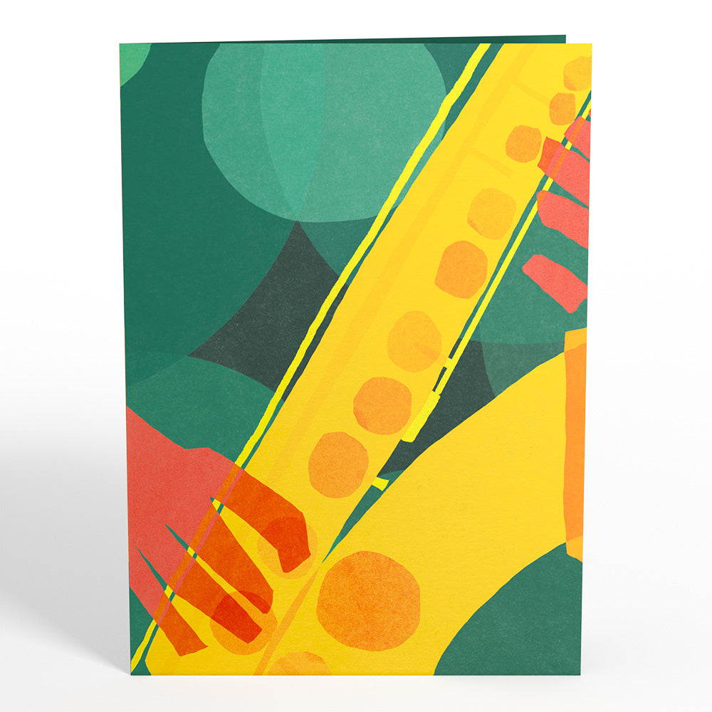 Saxophone Pop-Up Card