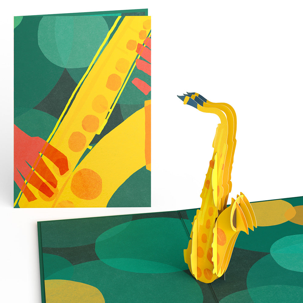 Saxophone Pop-Up Card