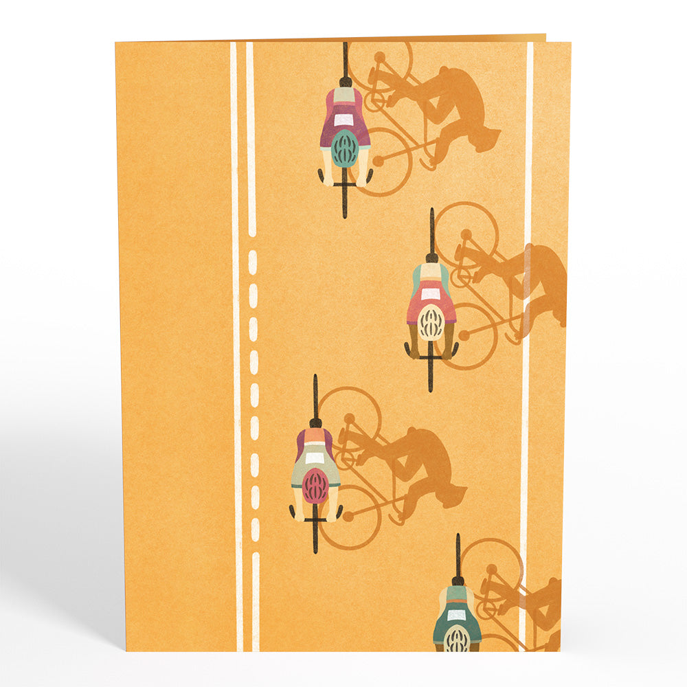 On the Ride Biking Pop-Up Card