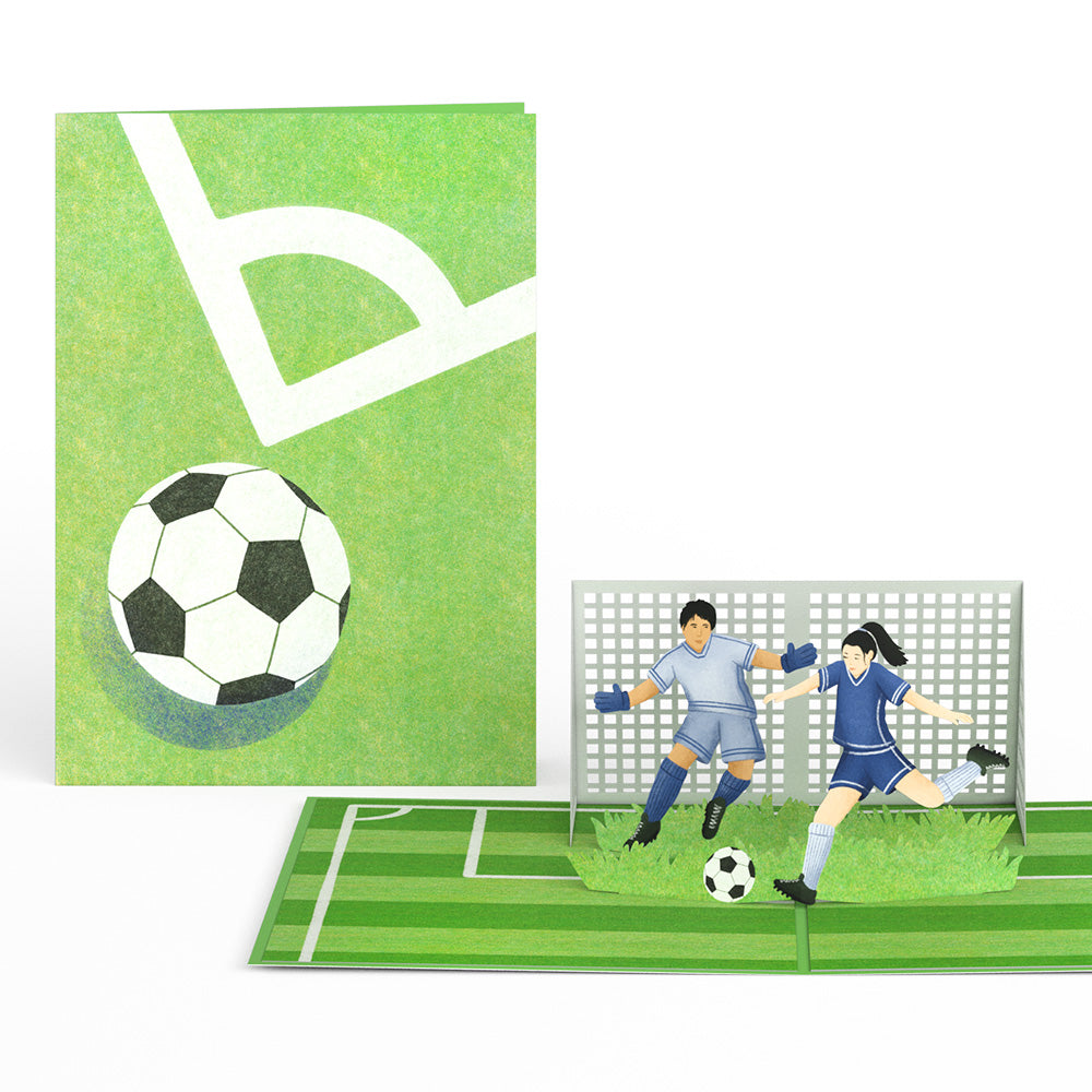 On the Field Soccer Pop-Up Card