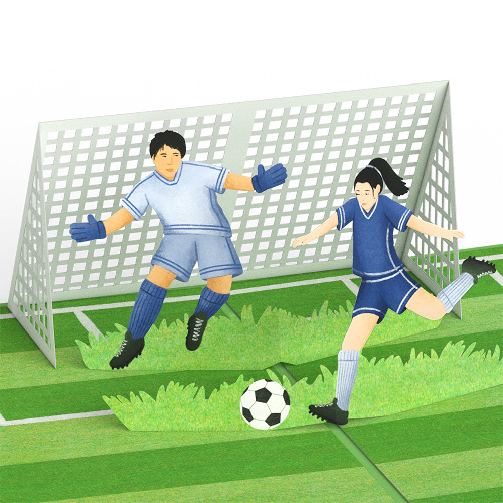 On the Field Soccer Pop-Up Card