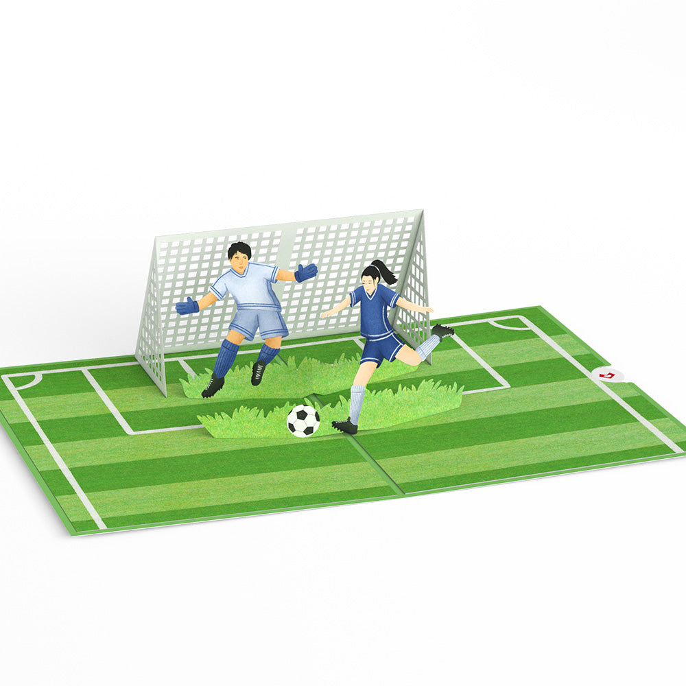 On the Field Soccer Pop-Up Card
