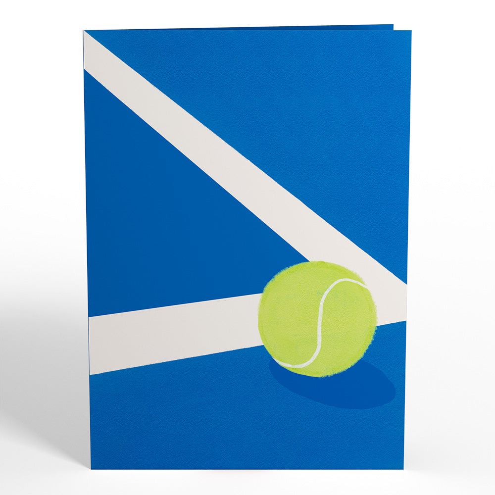 On the Court Tennis Pop-Up Card