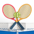 On the Court Tennis Pop-Up Card