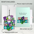 Warmth in Every Chapter Suncatcher Card