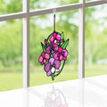 You Make Things Bloom Orchid Suncatcher Card