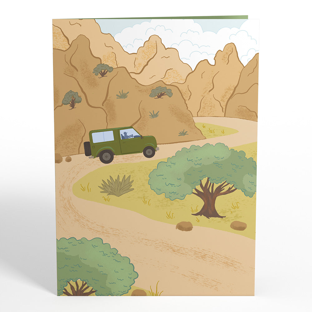 Off-Road Adventure Pop-Up Card