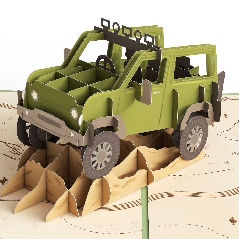 Off-Road Adventure Pop-Up Card